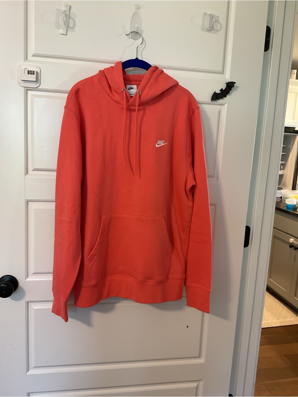 Nike Club Fleece Pullover Hoodie - Men's Medium - Magic Ember